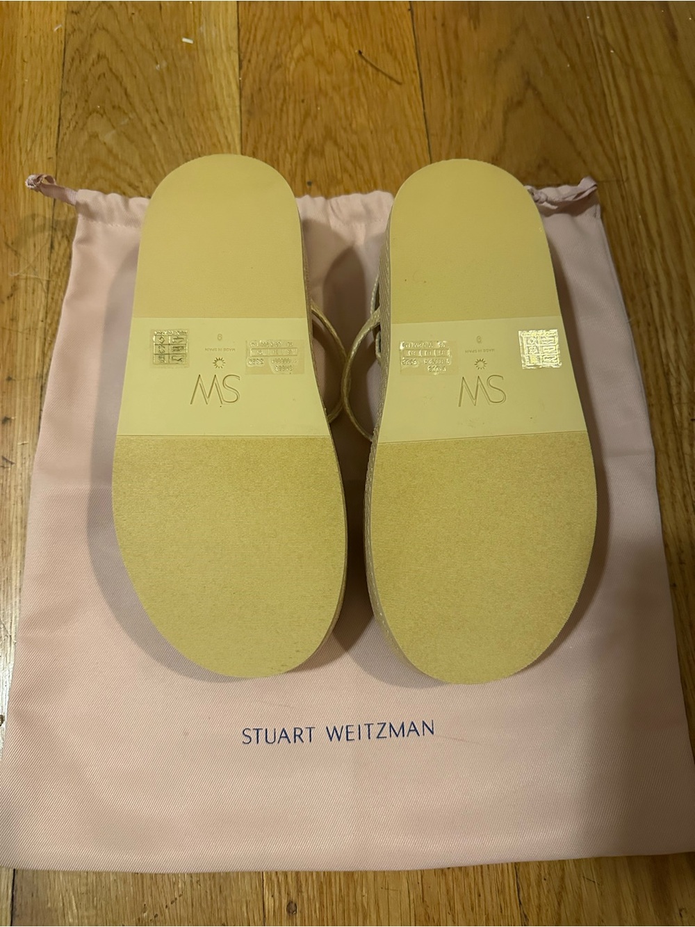 Stuart Weitzman Raffia Platform Sandals - Picture 2 of 4
